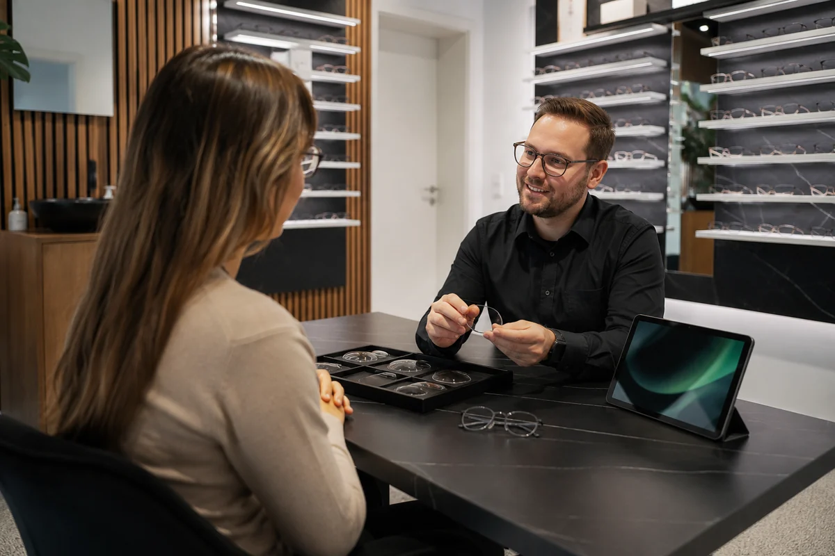 Persönliche Brillenberatung im Augenkompetenzzentrum